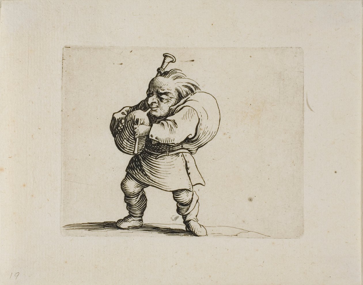 Säkkipillisoitin, valmistaja Varie Figure Gobbi tekijältä Jacques Callot