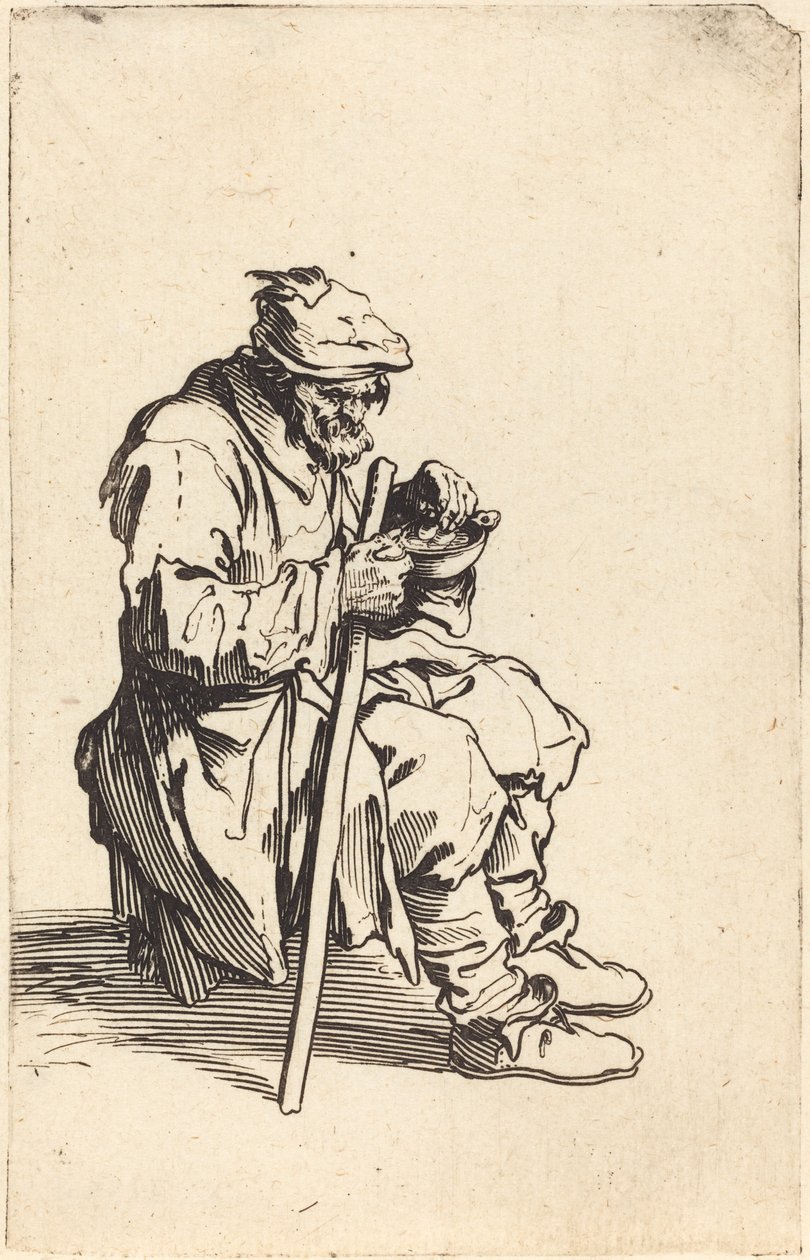 Kerjäläisen syöminen tekijältä Jacques Callot