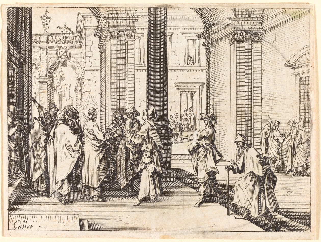 Caesarin kolikko, 1635. tekijältä Jacques Callot