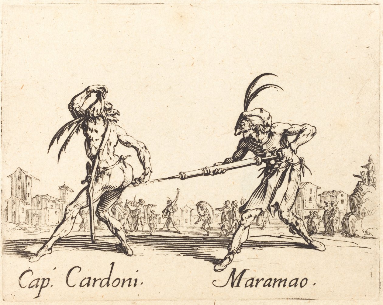 luku. Cardoni ja Maramao tekijältä Jacques Callot
