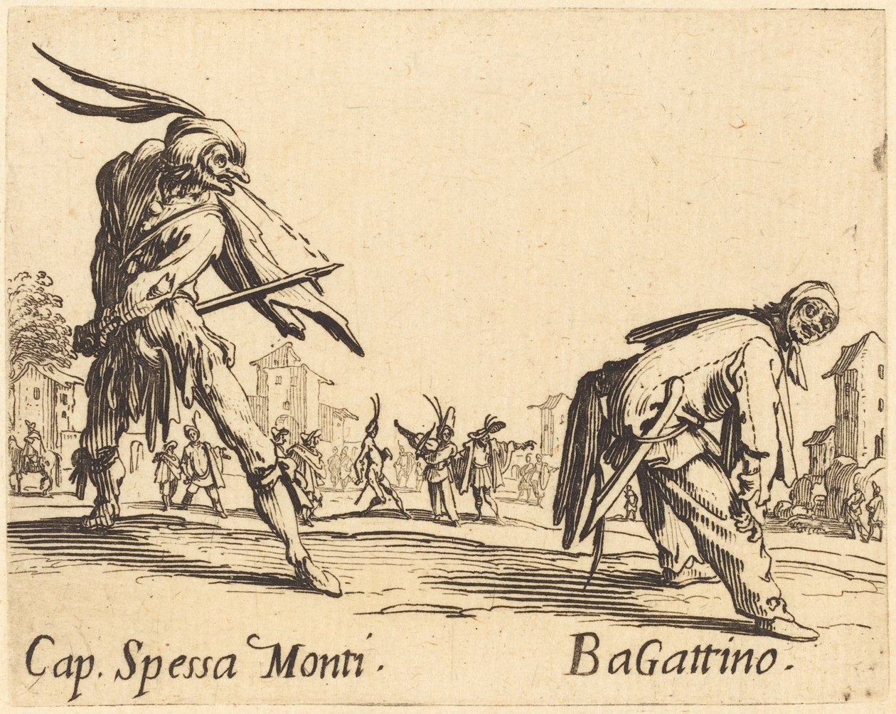 Cap Spessa Monti ja Bagattino tekijältä Jacques Callot
