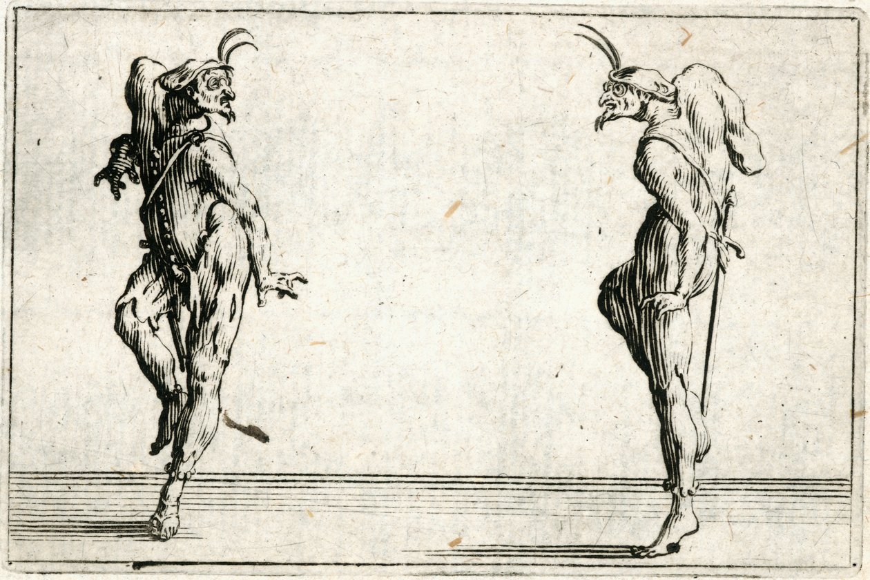 Eri lukujen kapriisit tekijältä Jacques Callot