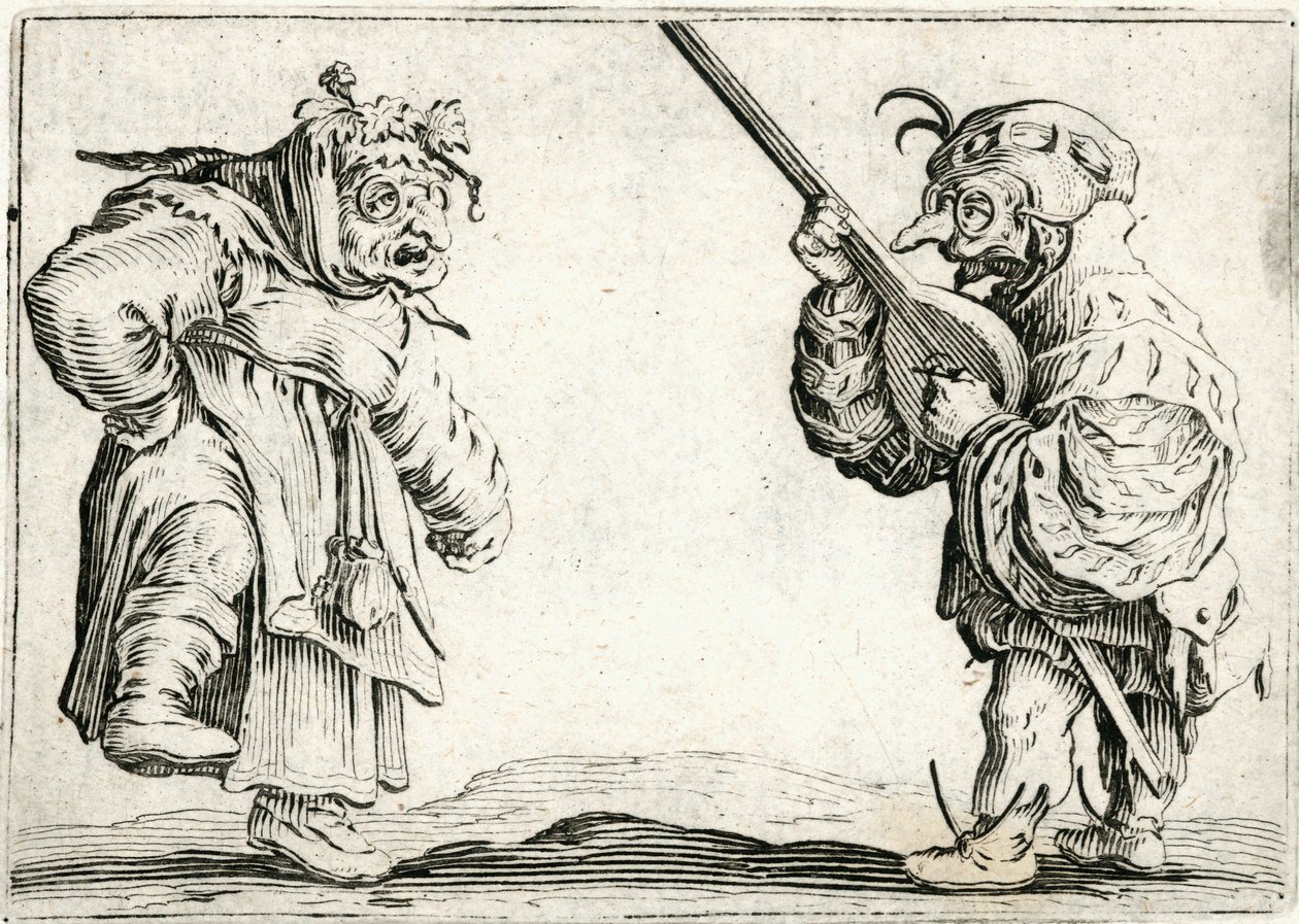 Eri lukujen kapriisit tekijältä Jacques Callot