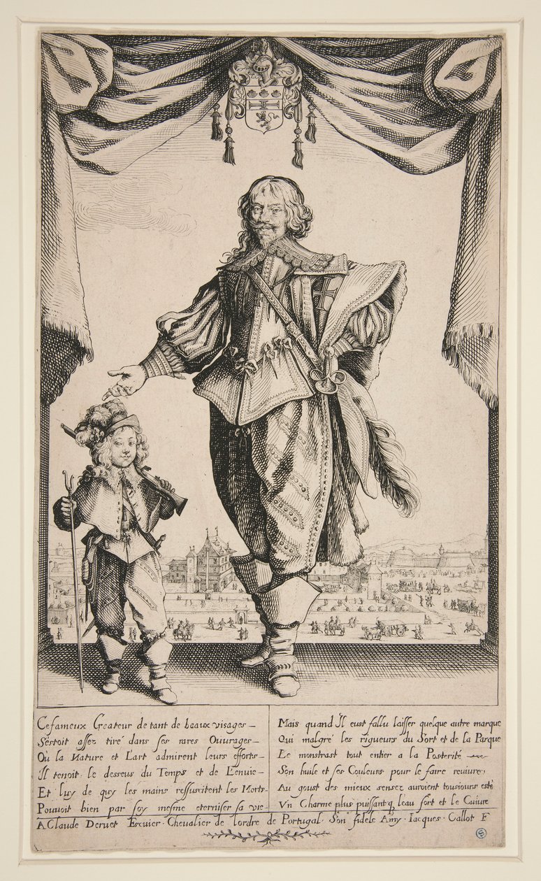Claude Deruet (Deruetin muotokuva) tekijältä Jacques Callot