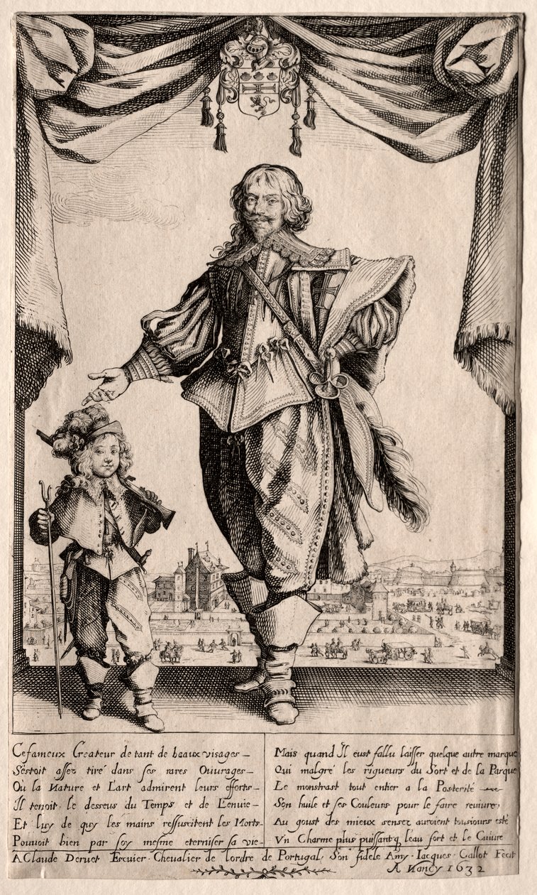 Claude Deruet ja hänen poikansa tekijältä Jacques Callot
