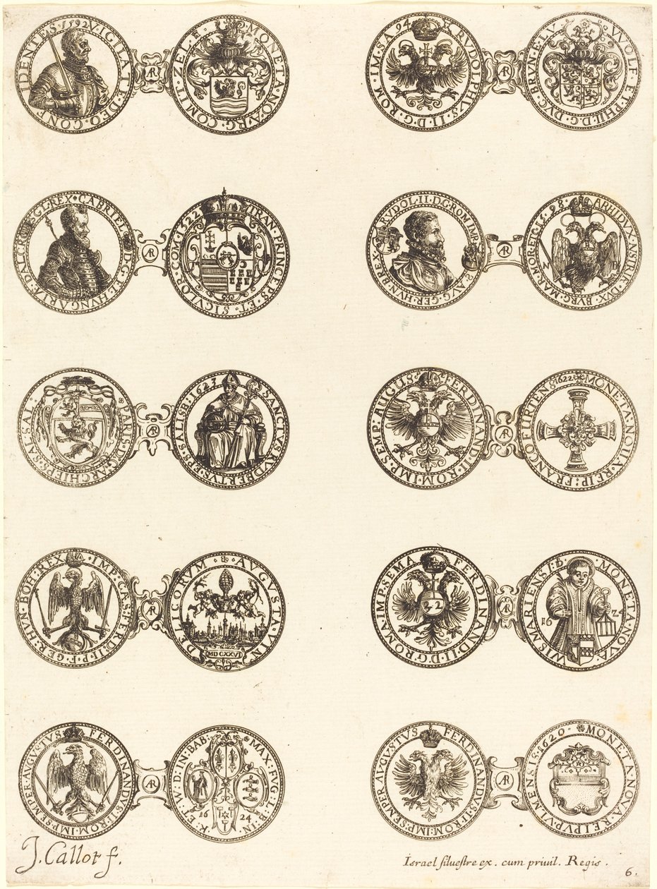 Kolikot [levy 6] tekijältä Jacques Callot