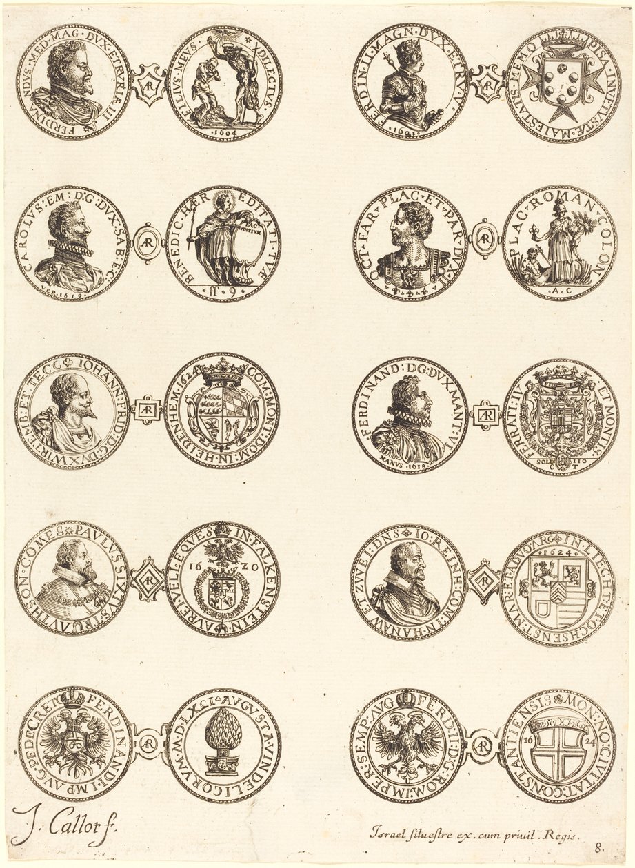 Kolikot [levy 8] tekijältä Jacques Callot