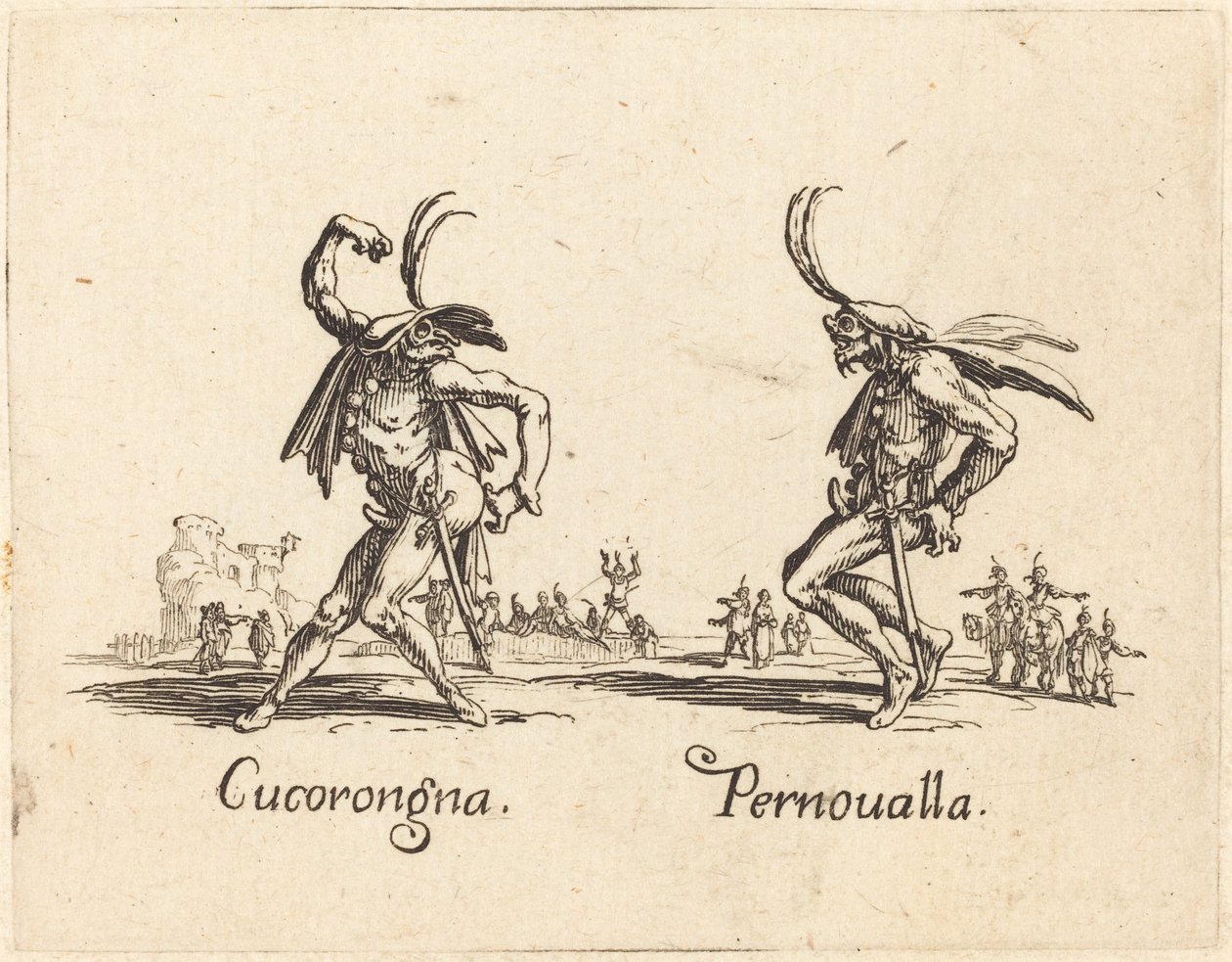 Cucorongna ja Pernoualla tekijältä Jacques Callot