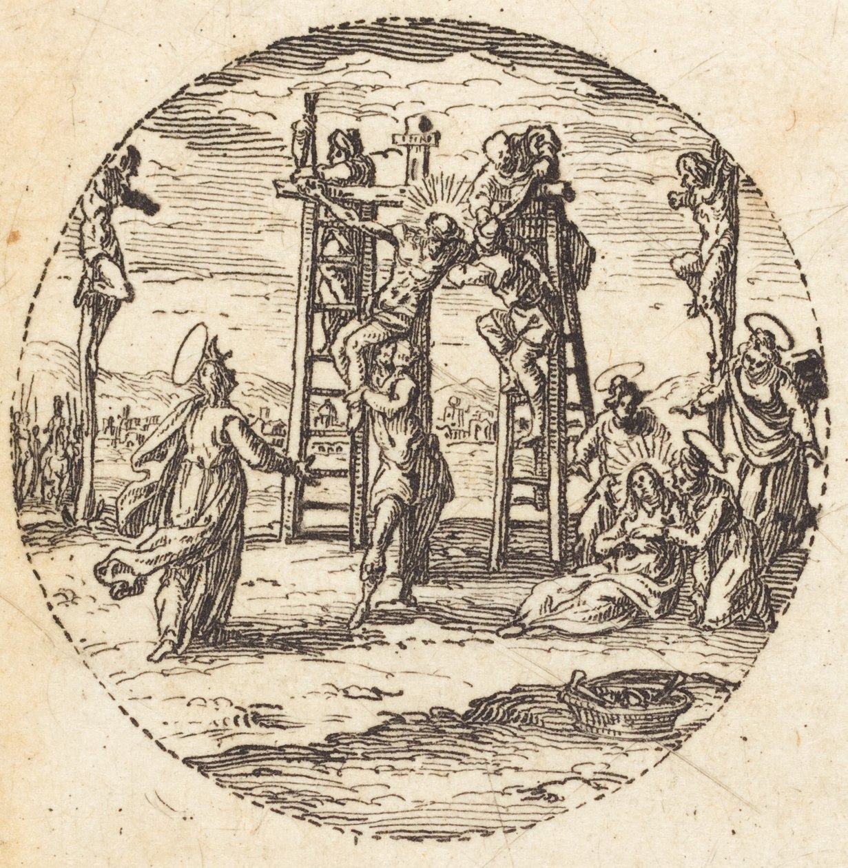 Laskeutuminen ristiltä tekijältä Jacques Callot