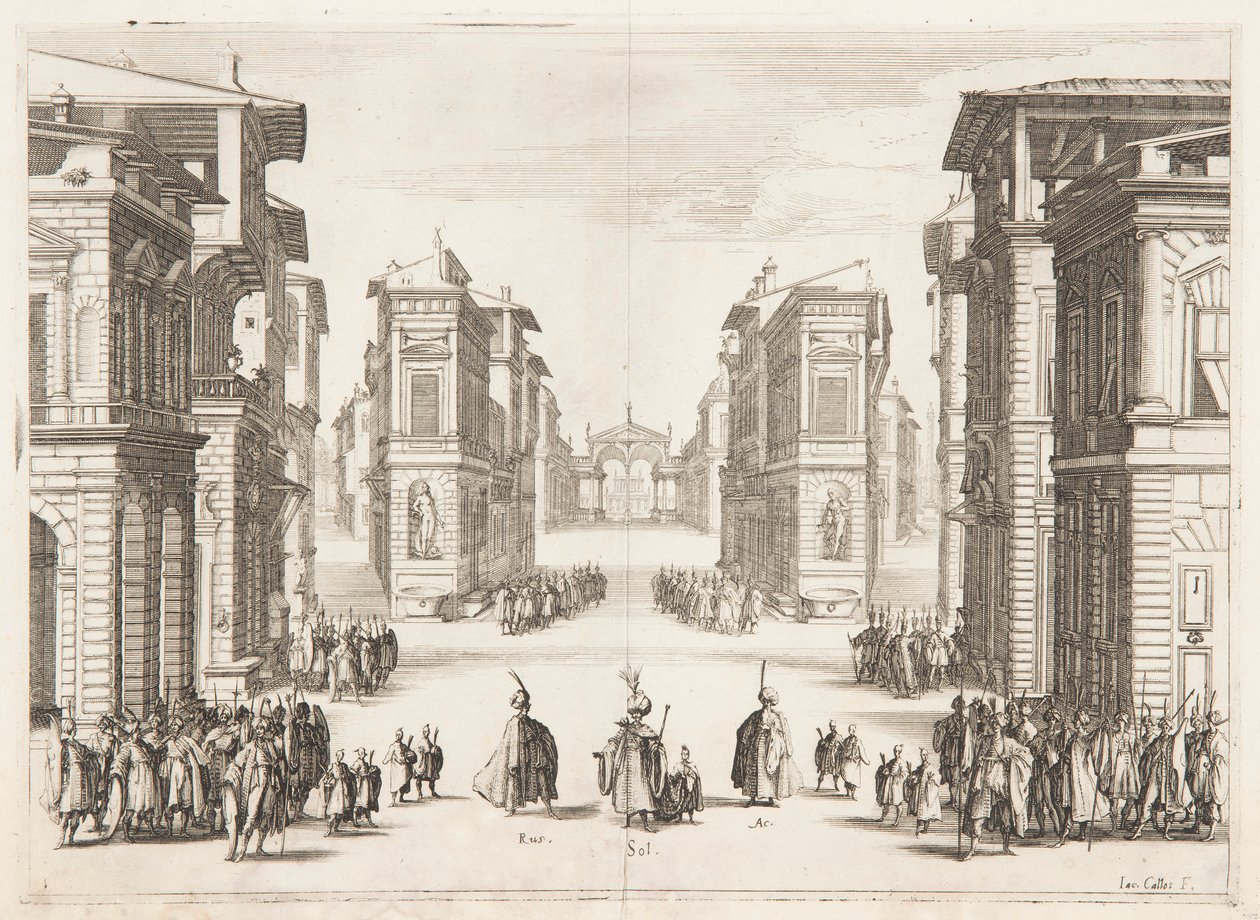 Primer acte de Solimanfinnish tekijältä Jacques Callot