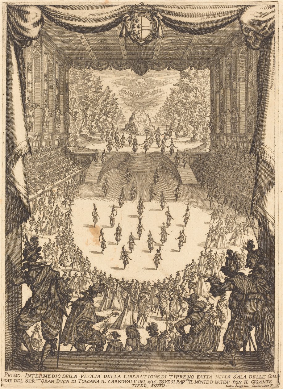 Ensimmäinen Intermezzo, 1617. tekijältä Jacques Callot