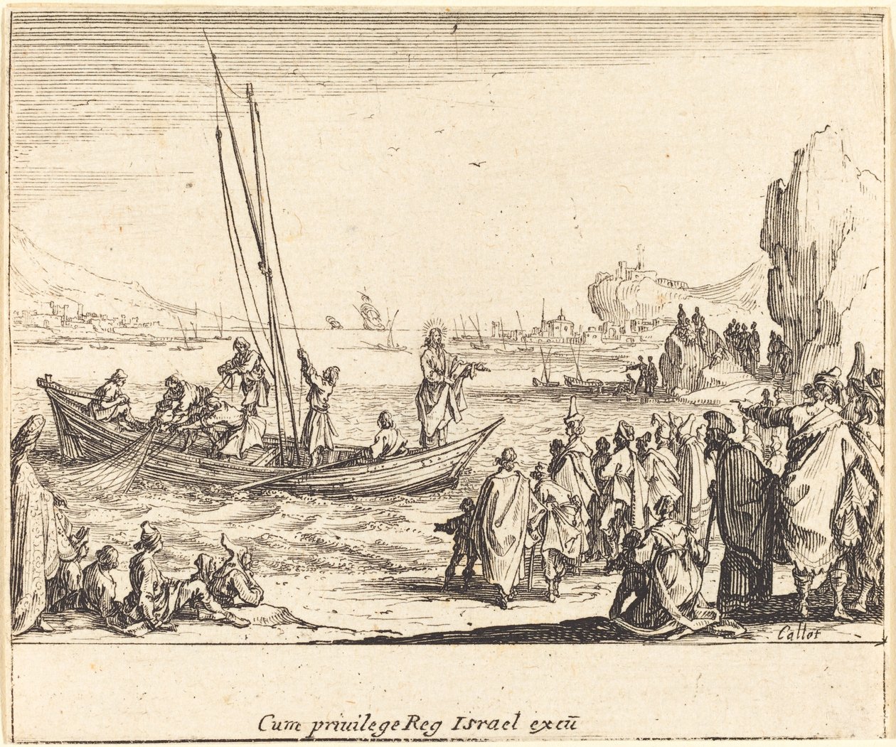 Miesten kalastaja tekijältä Jacques Callot
