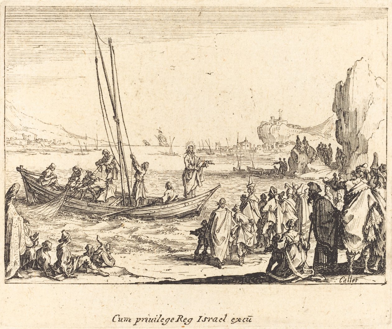 Miesten kalastaja tekijältä Jacques Callot