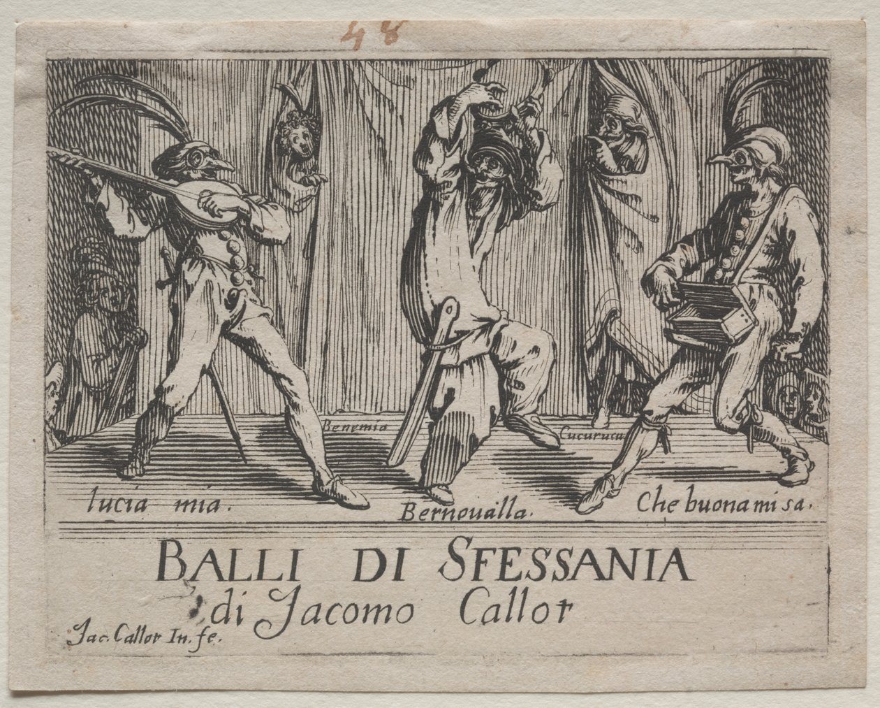 Frontespiisi tekijältä Jacques Callot