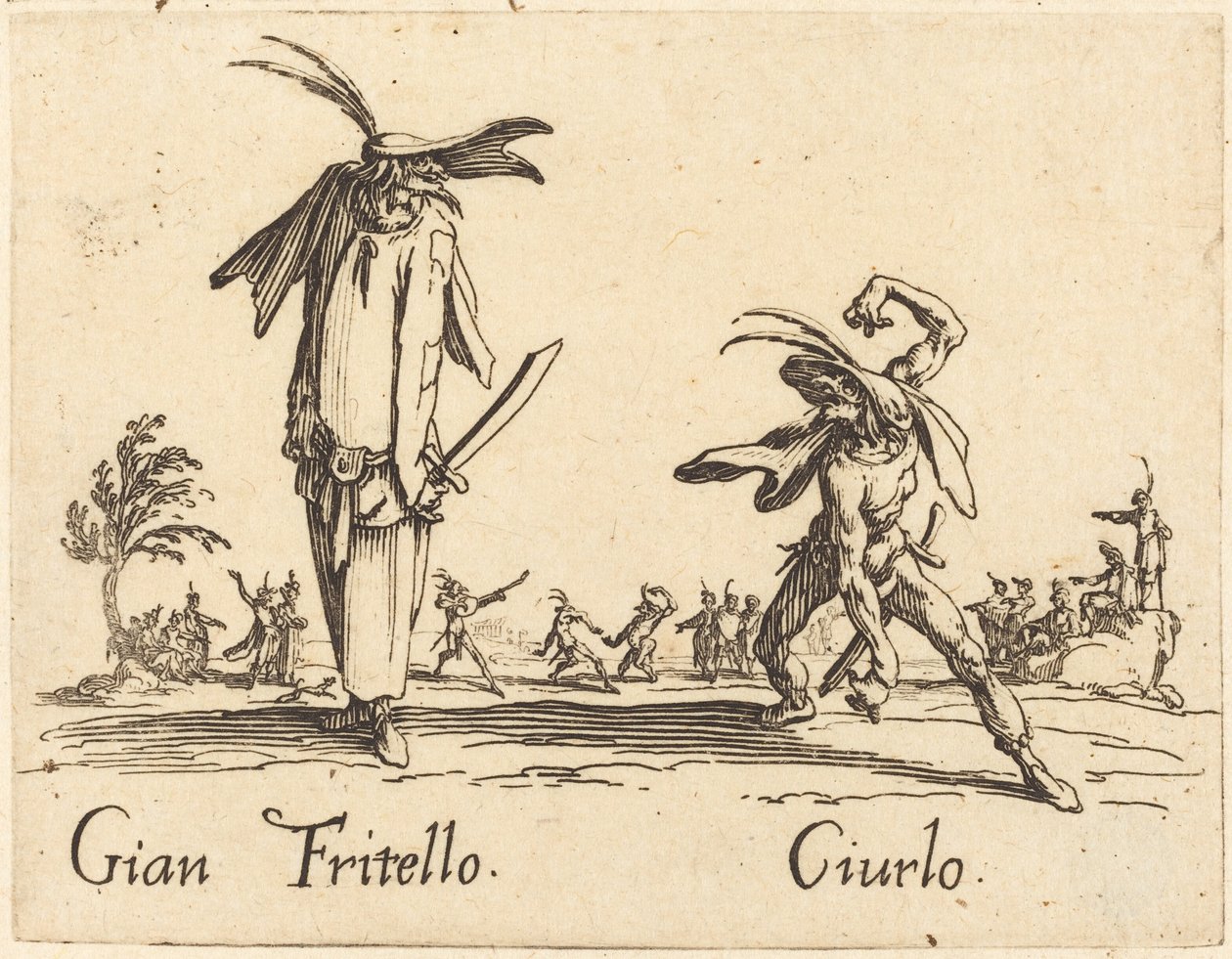Gian Fritello ja Ciurlo tekijältä Jacques Callot