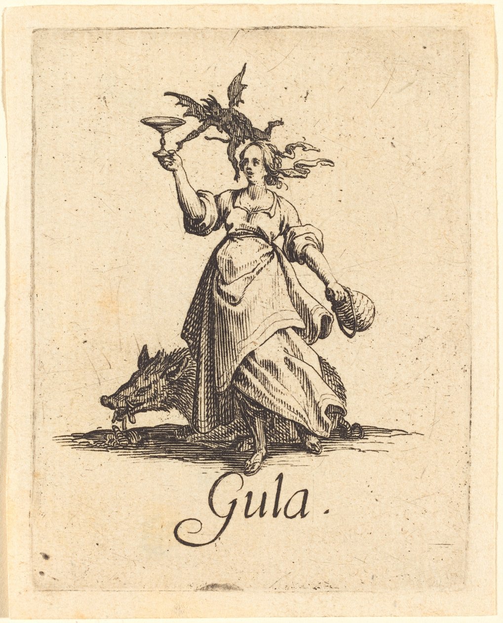 Ahmatti, luultavasti vuoden 1621 jälkeen. tekijältä Jacques Callot
