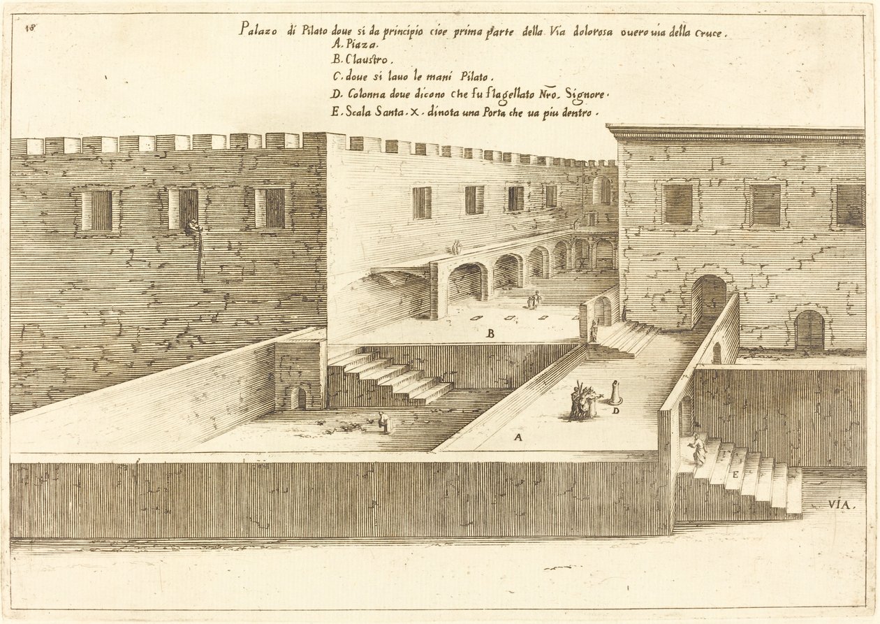 Pilatuksen talo tekijältä Jacques Callot