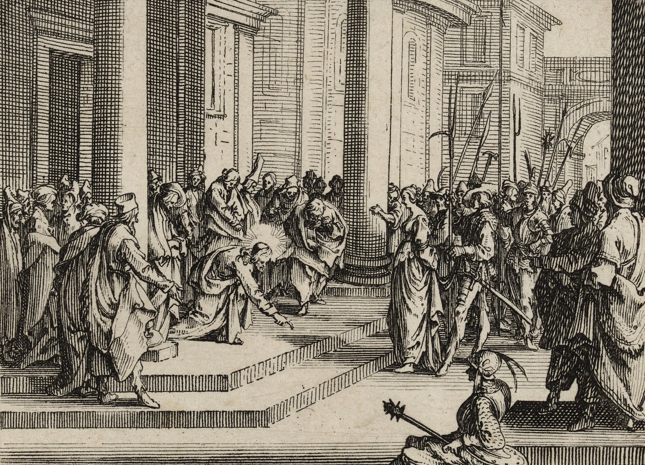 Jeesus ja avionrikkoja, 1635 tekijältä Jacques Callot