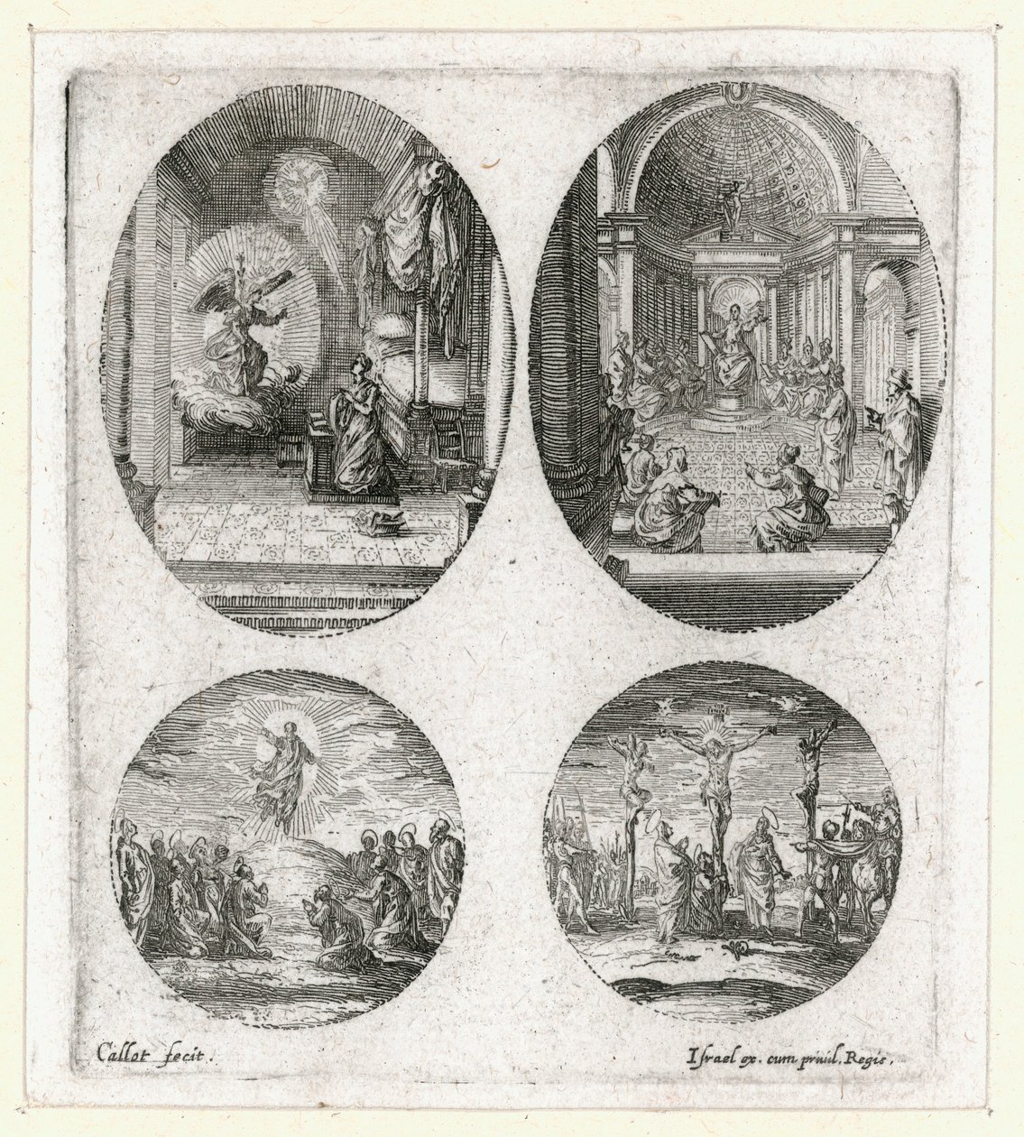 Passion ihmeet ... (kaiverrus) tekijältä Jacques Callot