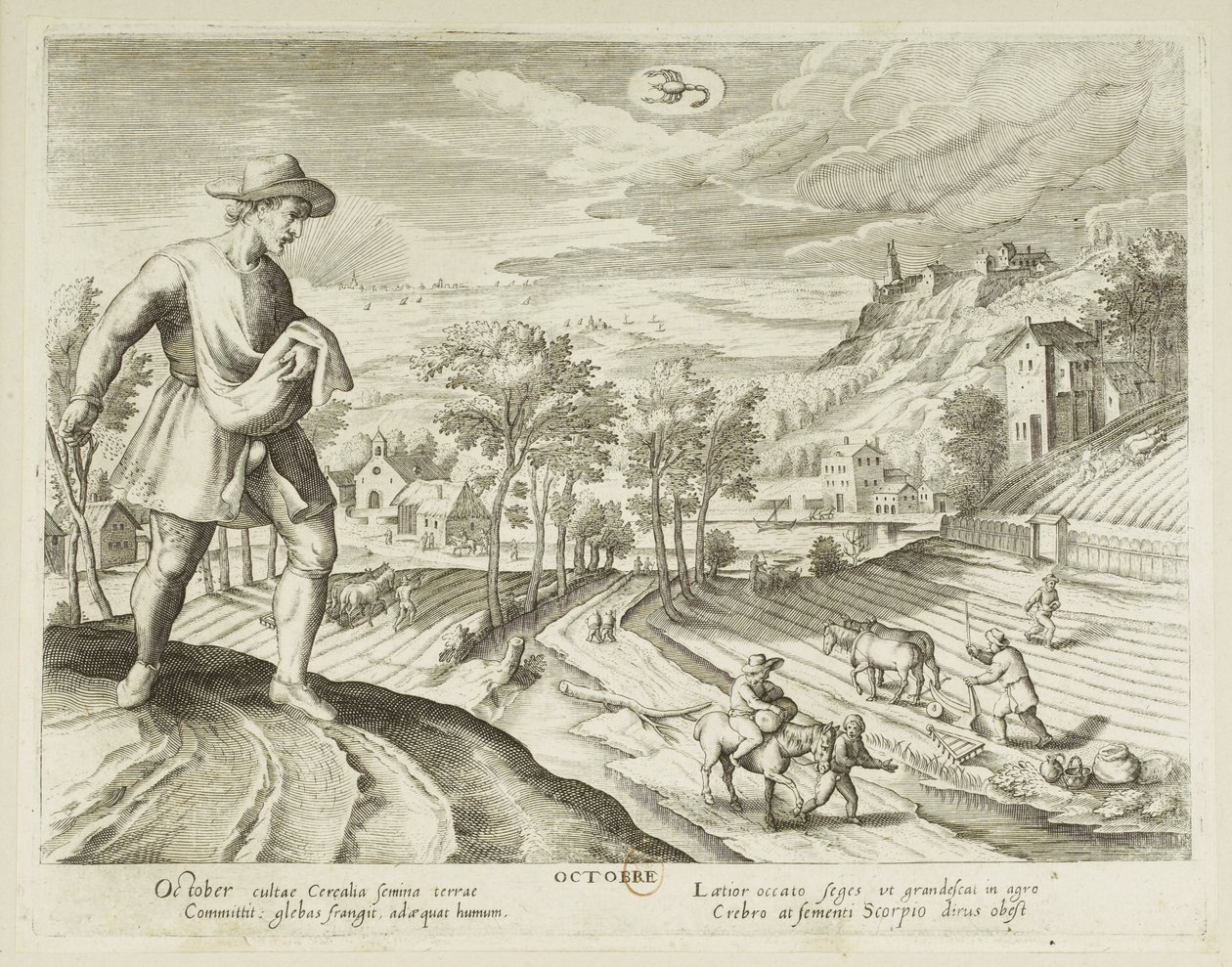 Kuukausia. 10, lokakuu tekijältä Jacques Callot
