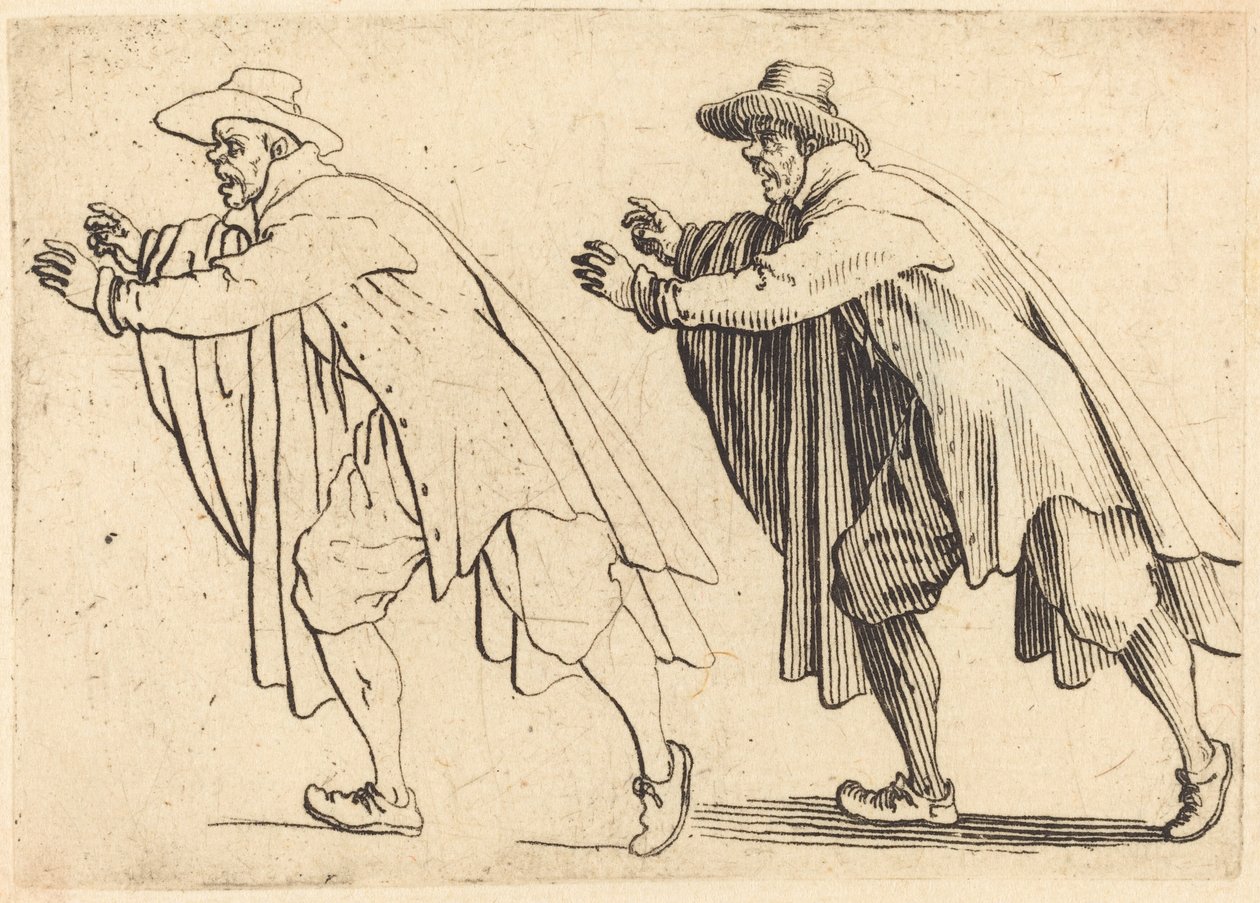 Mies Liikkuu äkillisesti tekijältä Jacques Callot