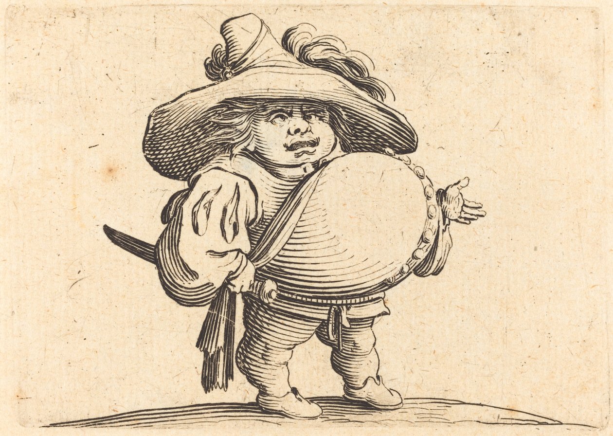 Mies, jolla on iso vatsa tekijältä Jacques Callot