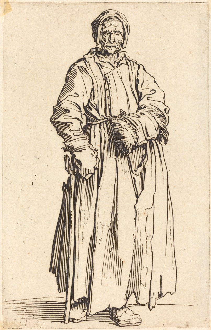 Yksisilmäinen nainen, n. 1622. tekijältä Jacques Callot