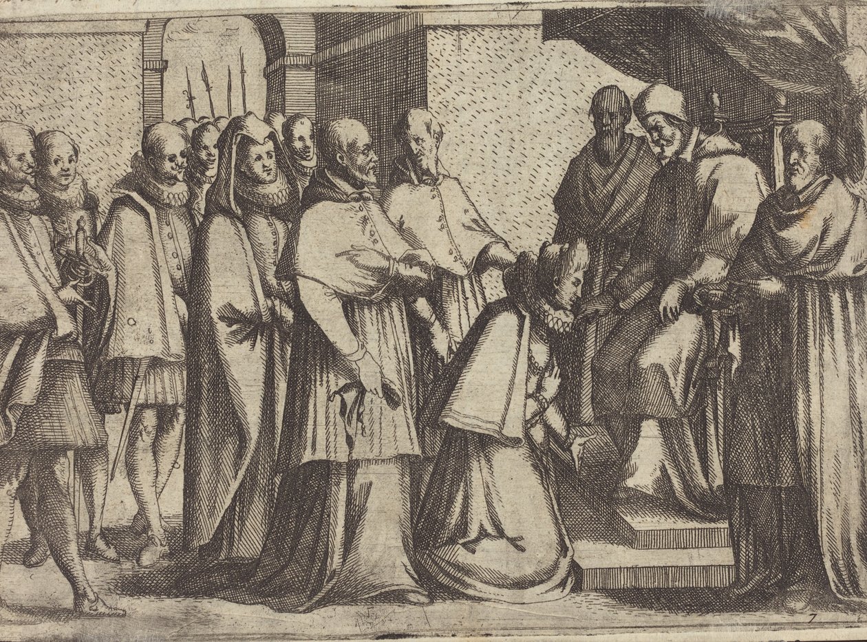Paavin Audience [verso], 1612. tekijältä Jacques Callot
