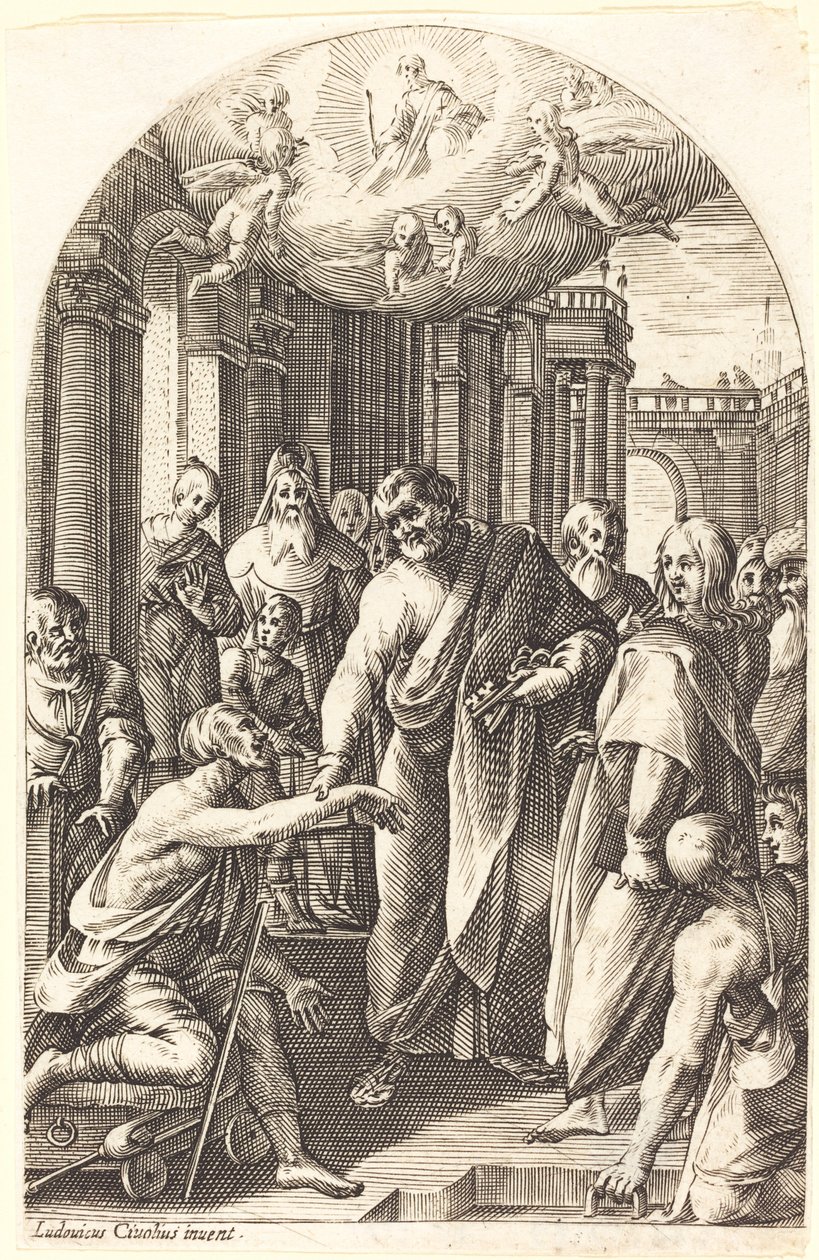 Pietari ja Johannes parantavat rampoja tekijältä Jacques Callot