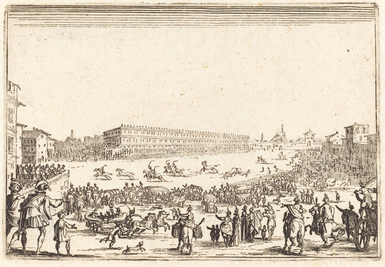 Piazza Porta al Pratolla tekijältä Jacques Callot
