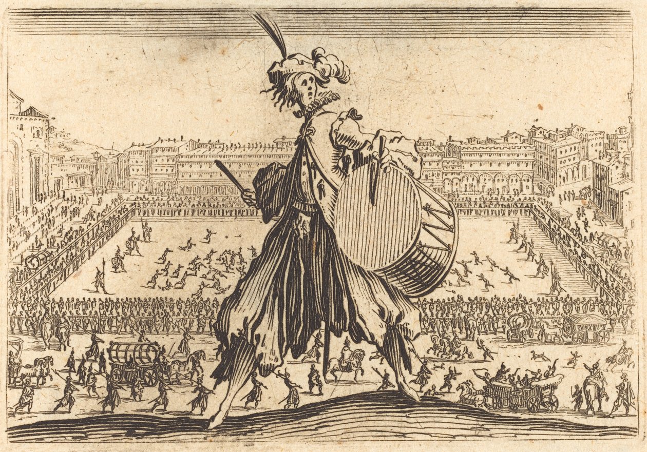 Piazza Santa Croce, Florència, c. 1622. finlandès tekijältä Jacques Callot