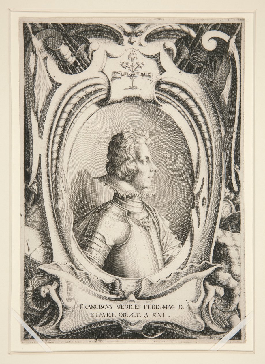 Francois de Mediciksen muotokuva tekijältä Jacques Callot