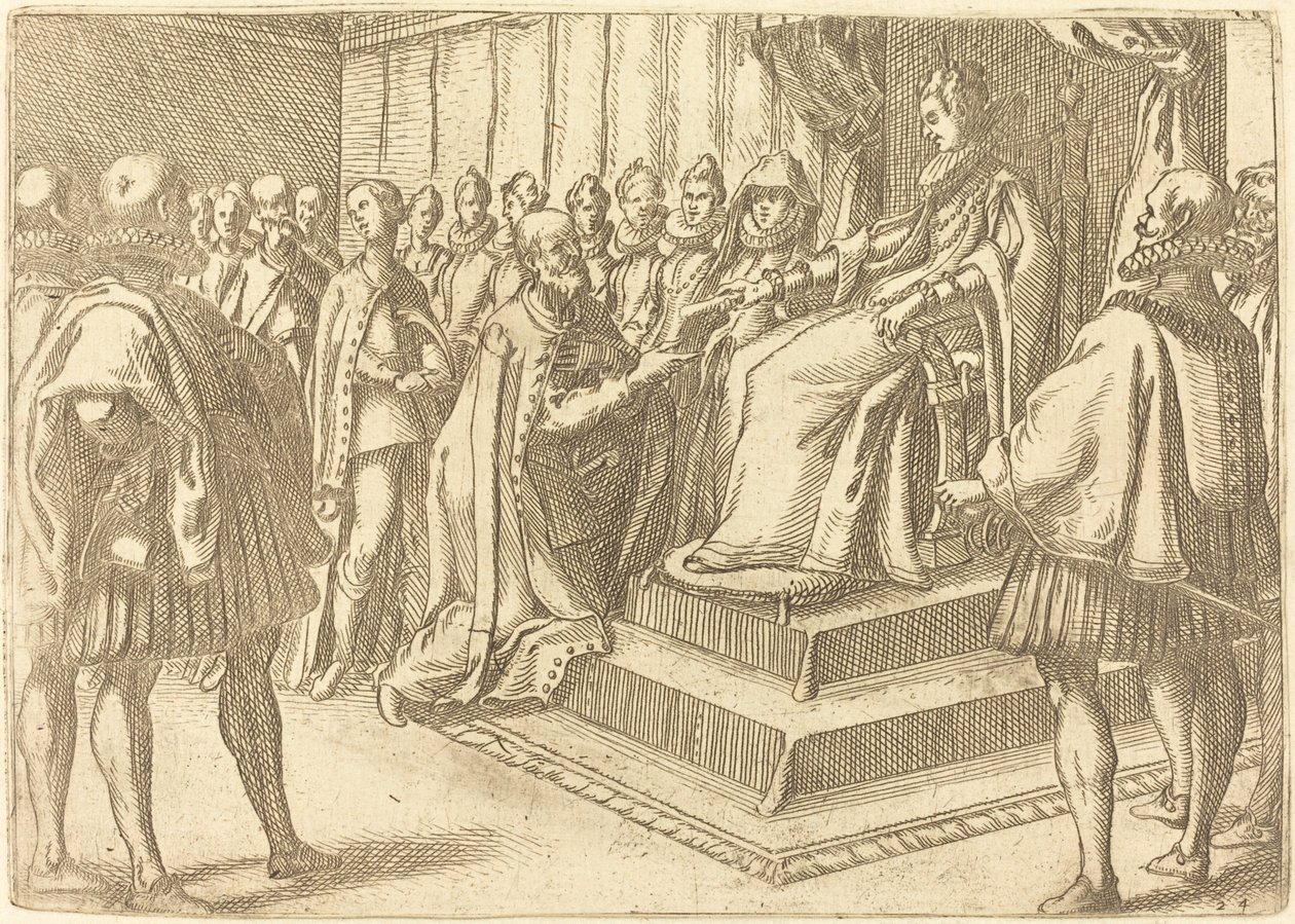 Puolan lähettilään vastaanotto tekijältä Jacques Callot