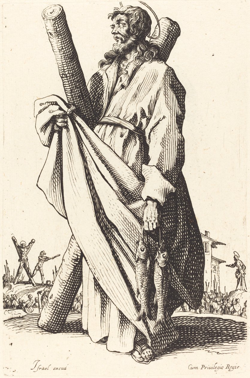 Pyhä Andreas tekijältä Jacques Callot