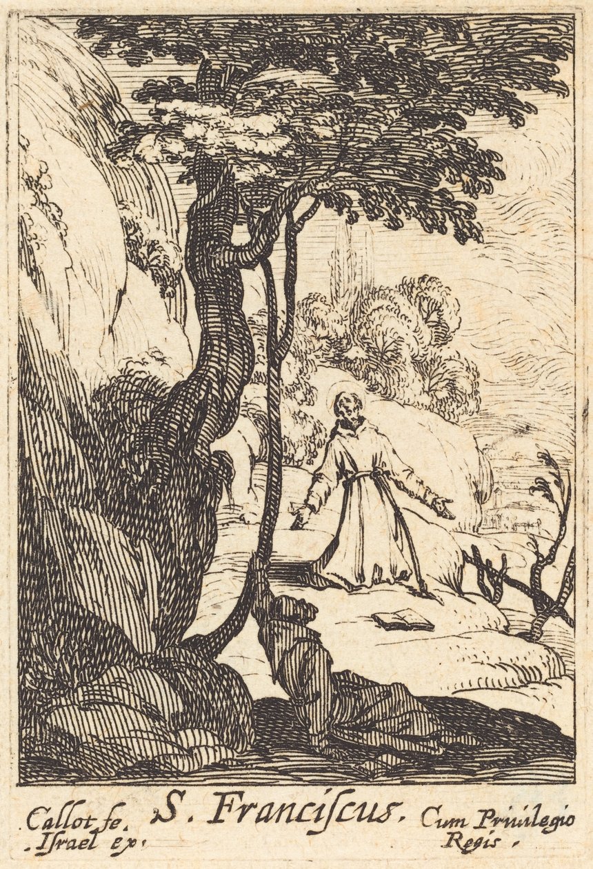 Pyhä Franciscus tekijältä Jacques Callot