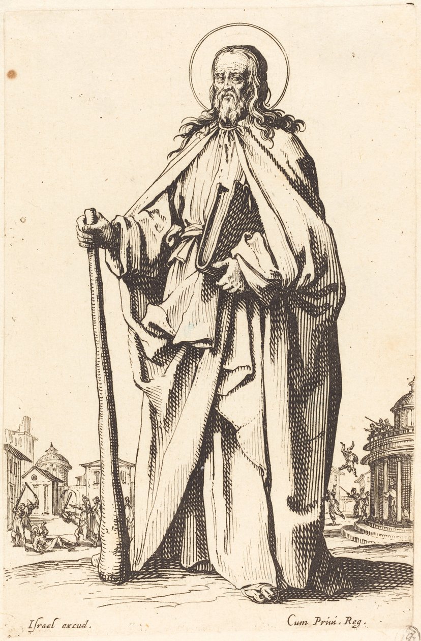 Pyhä Jaakob Pienempi, julkaistu 1631. tekijältä Jacques Callot