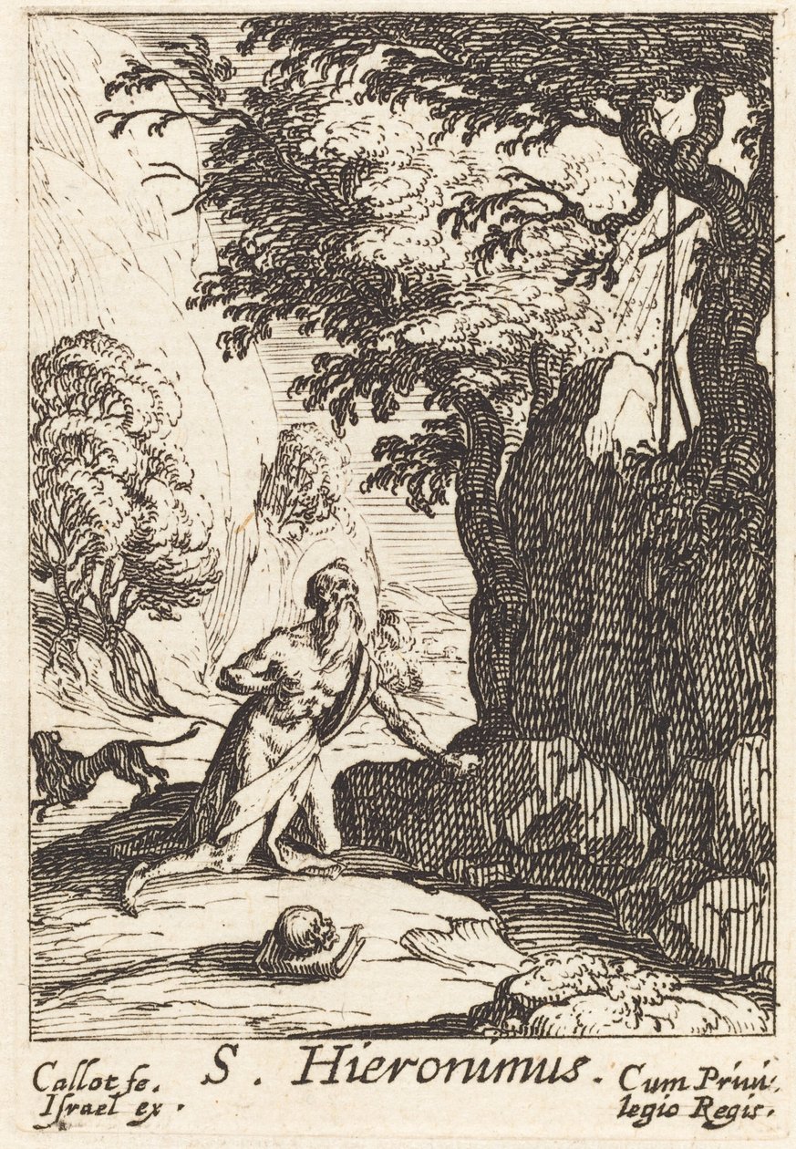 Pyhä Jerome. tekijältä Jacques Callot