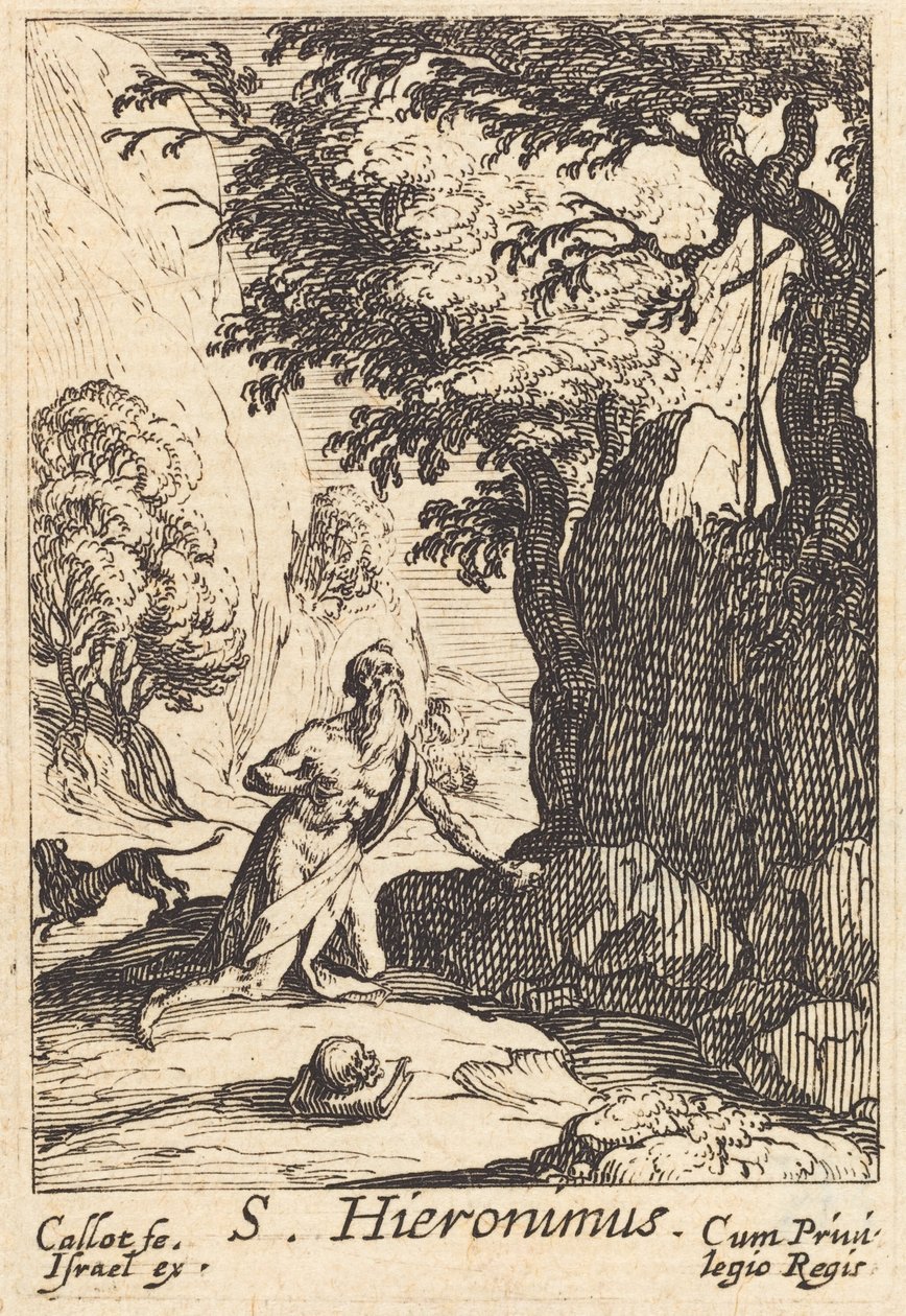Pyhä Jerome. tekijältä Jacques Callot