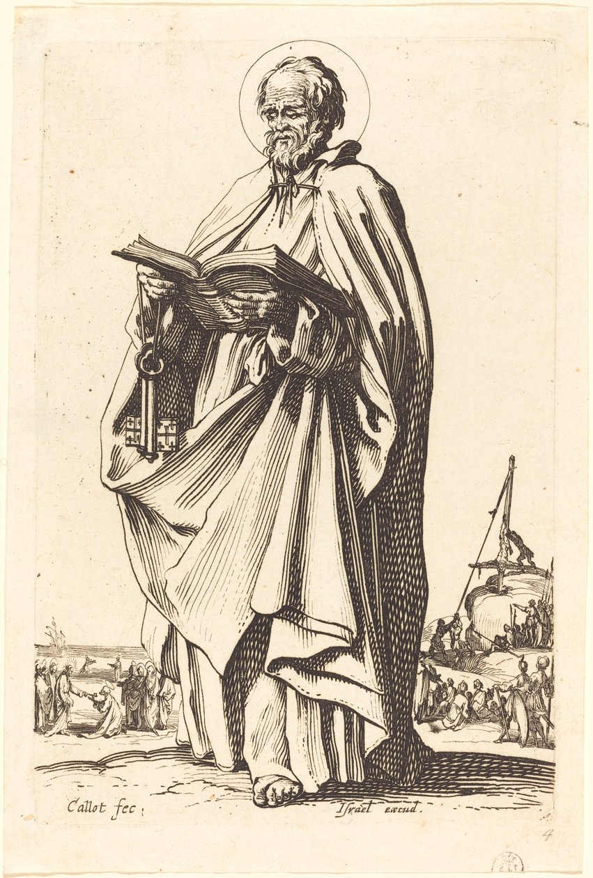 Pyhä Pietari, julkaistu 1631. tekijältä Jacques Callot