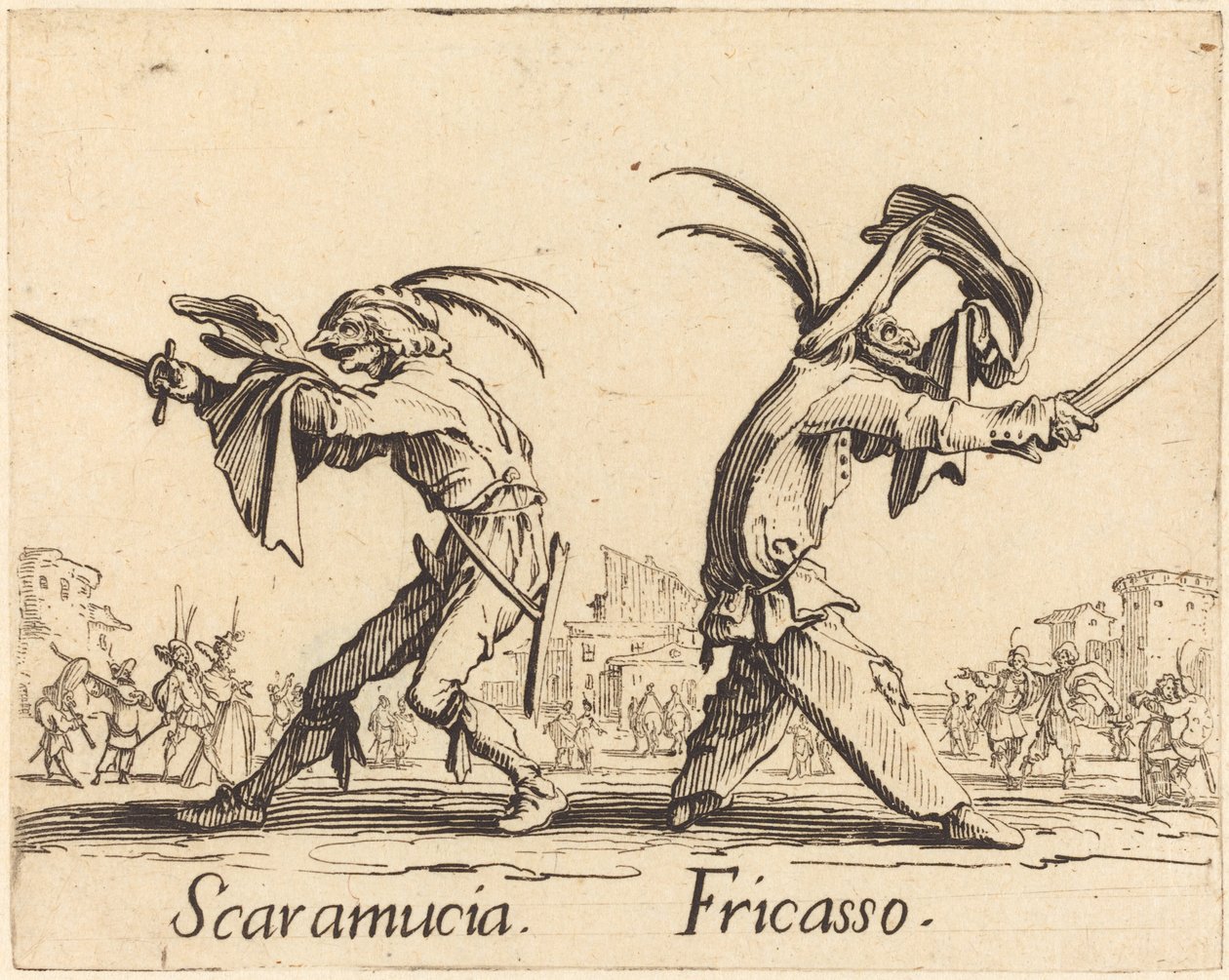 Scaramucia ja Fricasso tekijältä Jacques Callot