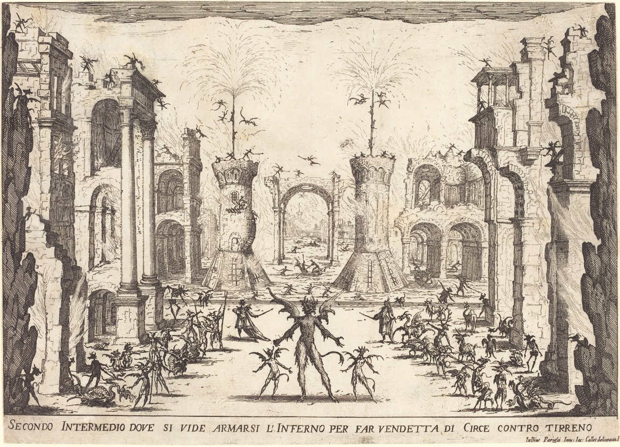 Toinen Intermezzo, 1617. tekijältä Jacques Callot