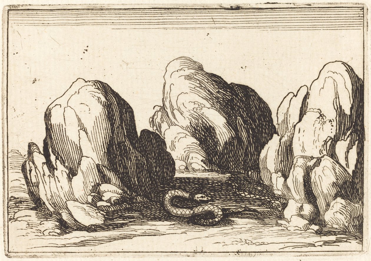 Käärme, 1628. tekijältä Jacques Callot