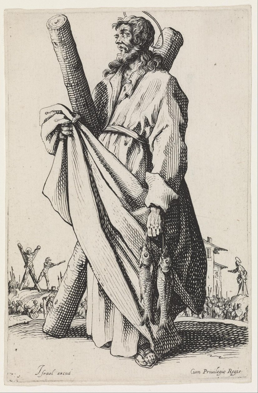 Pyhä Andreas tekijältä Jacques Callot