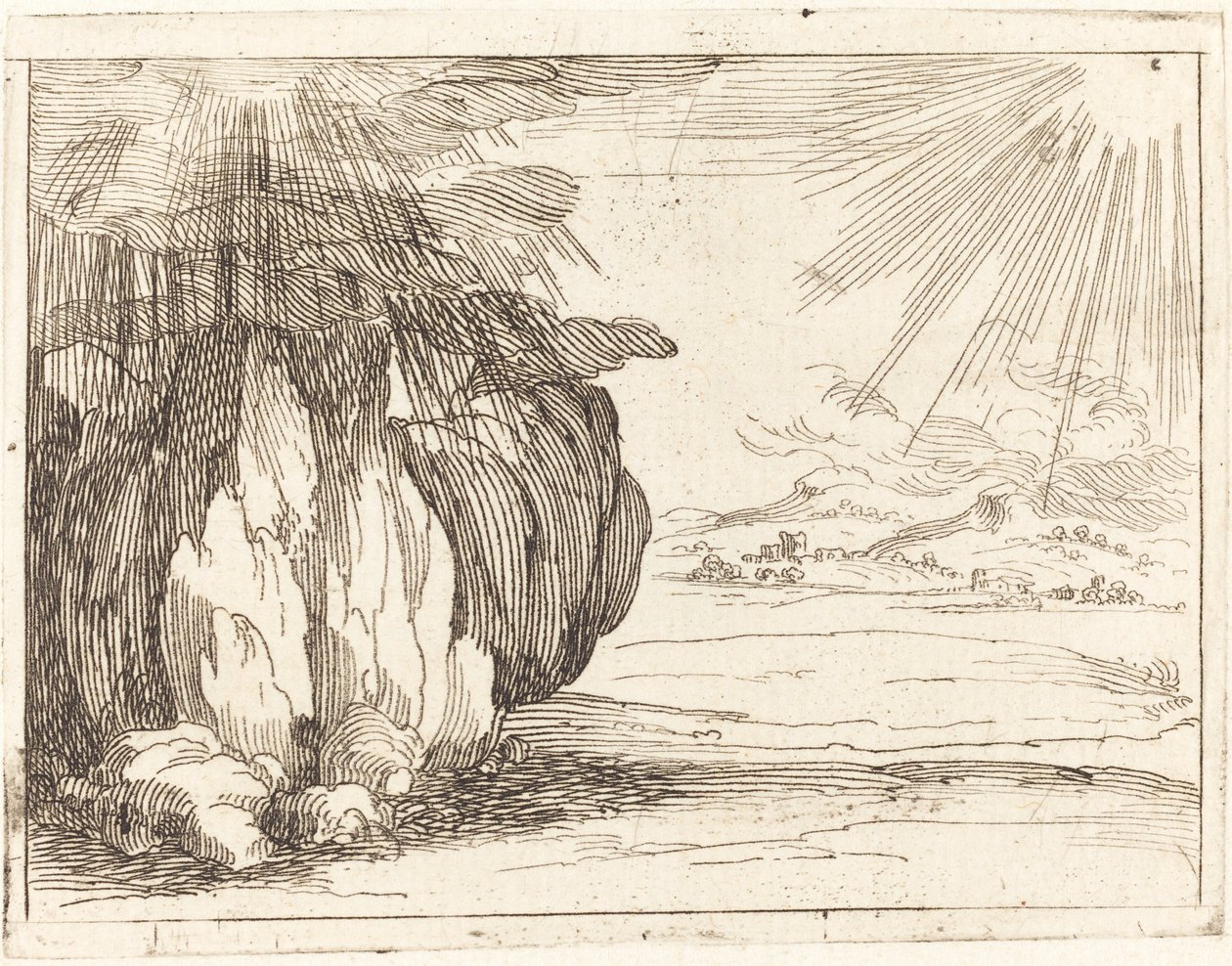 Aurinkoa ja Sadetta. tekijältä Jacques Callot