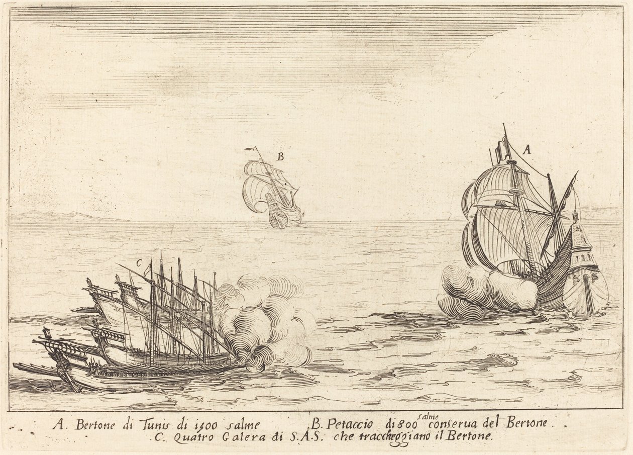 Hyökkäys, 1617. tekijältä Jacques Callot