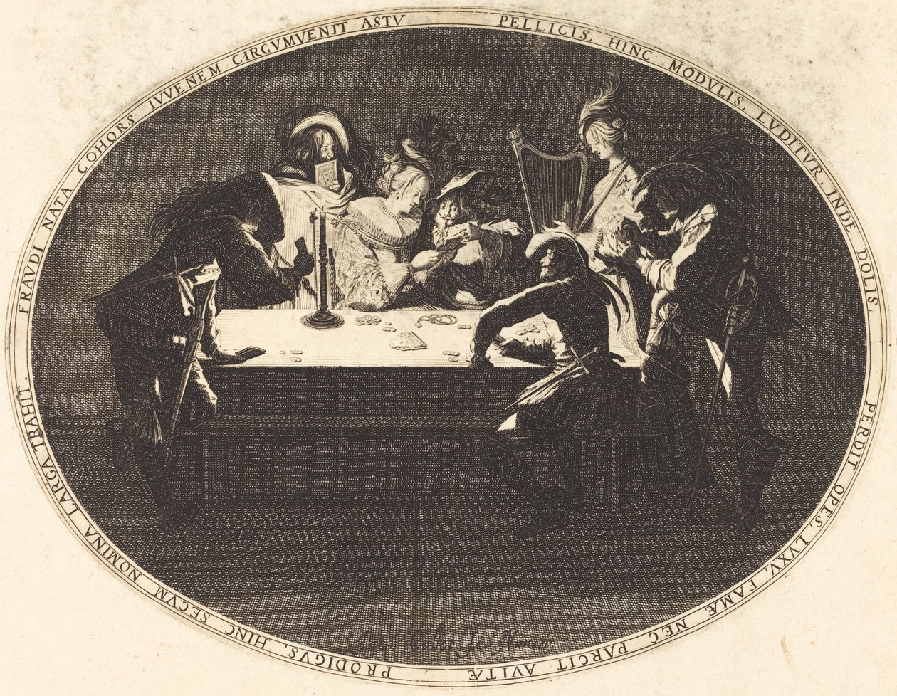 Kortinpelaajat tekijältä Jacques Callot
