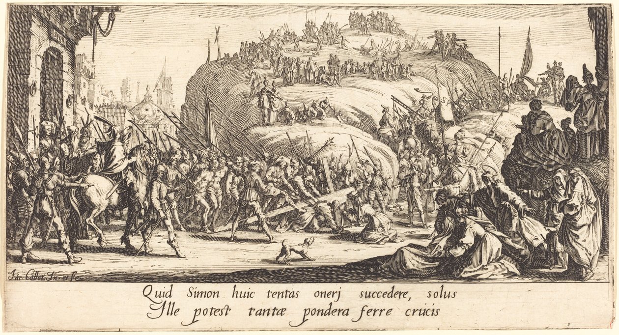 Ristin kantaminen tekijältä Jacques Callot