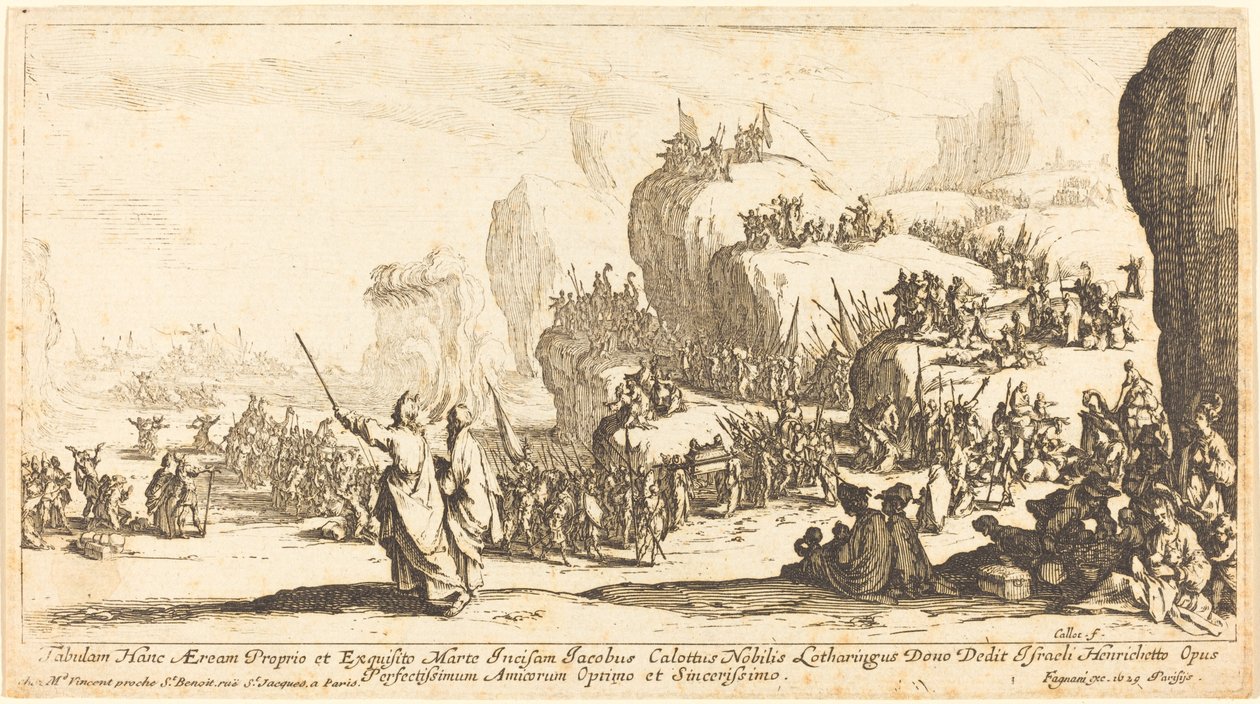 Punaisenmeren ylitys, 1629. tekijältä Jacques Callot