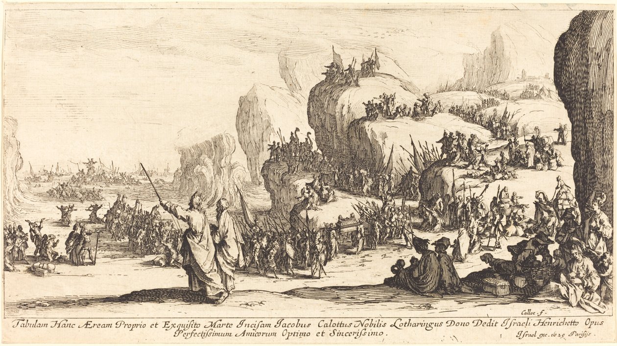 Punaisenmeren ylitys, 1629. tekijältä Jacques Callot