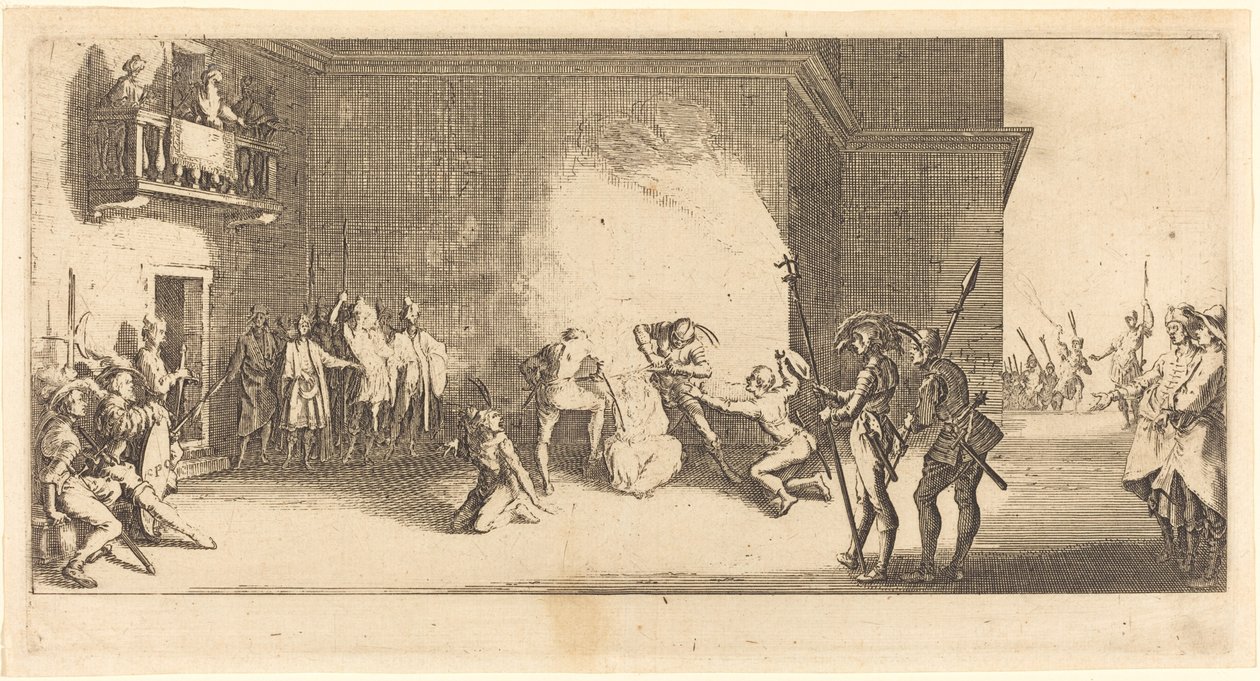 The Crowning with Thorss, n. 1618. tekijältä Jacques Callot